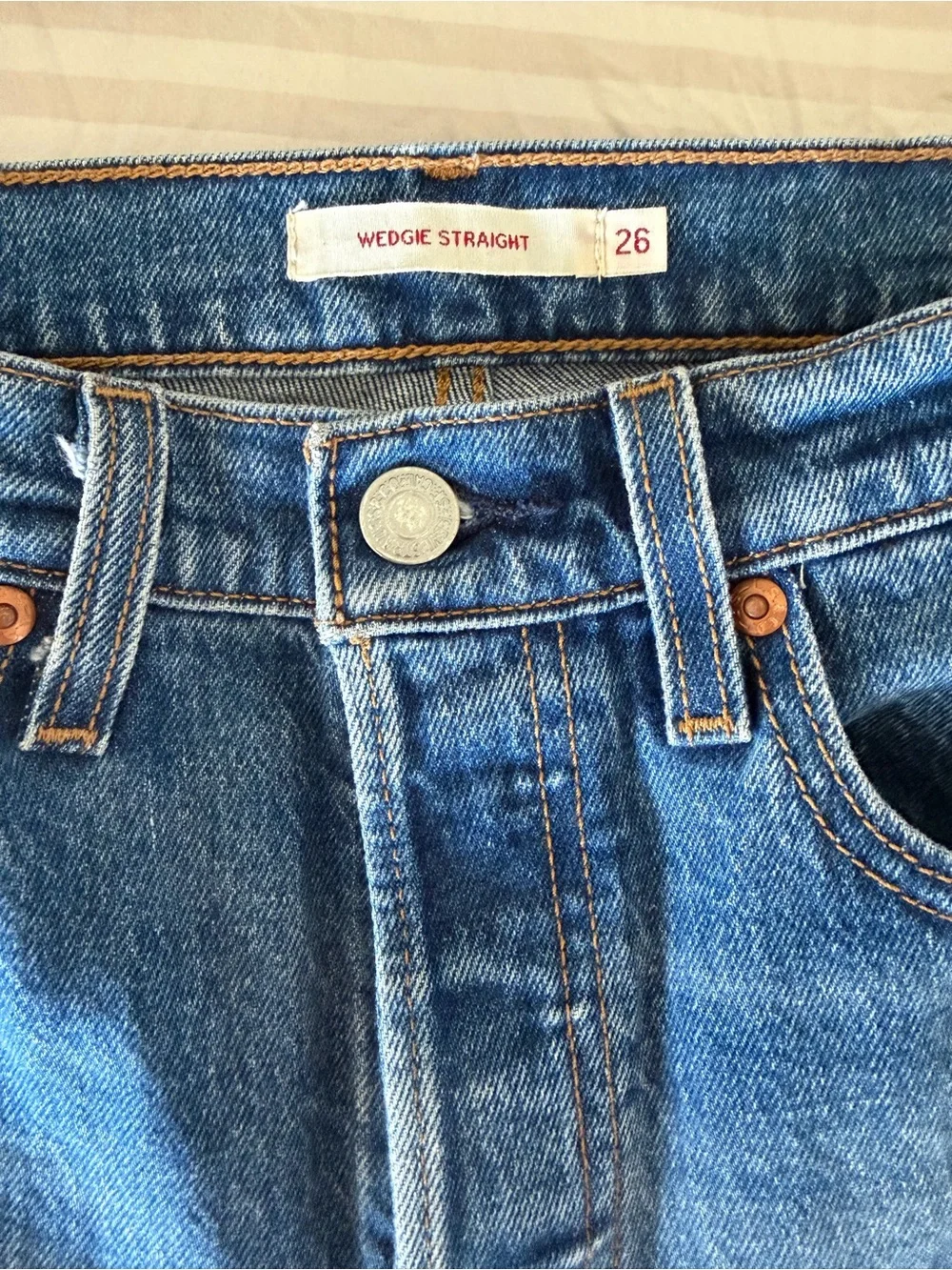 Levi's Women's Blue Straight-Leg Jeans